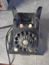 Telefono vintage in bachelite nero a disco  anni 50/60 Fatme Roma