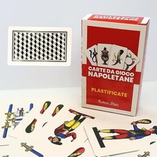 Carte da Gioco Napoletane Plastificate Mazzo da 40 Carte Scopa Briscola Tresette