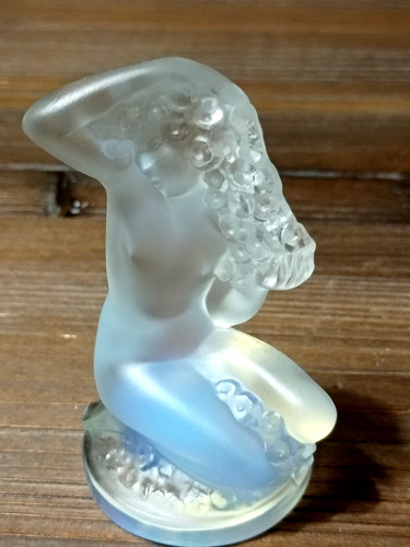 Lalique floreal figure - , 3.5"