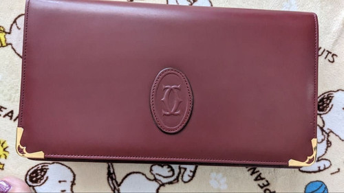 Cartier clutch bag leather - bag,