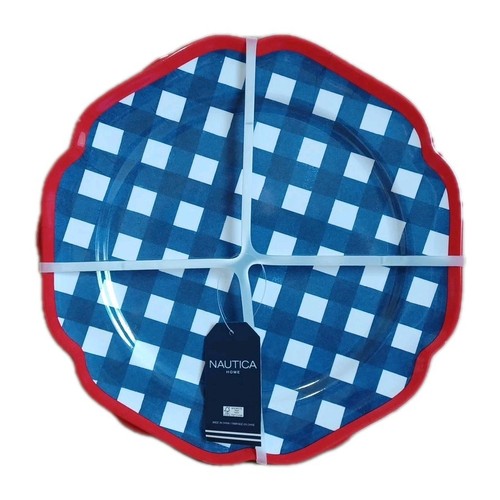Set piatti nautica rosso - piatti,