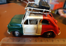 FIAT 600 MODELLINO IN FERRO (9 X 4 CM MADE IN PRC) VINTAGE ITALIA