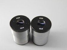 Coppia di oculari PZO per microscopio canna 12x0 23 mm