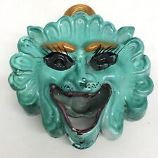 RARA CERAMICA VIETRI LANTERNA ANNI 50 MASCHERONE LAMP MASK ics cas  dolker