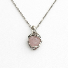 Collana cabochon al quarzo