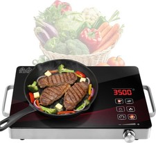 Piano cottura induzione portatile 3500w, piastra  con timer e regolazione contin