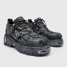 Scarpe uomo pelle gotico