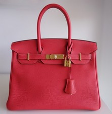 Borsa Hermes Birkin 30 rosso