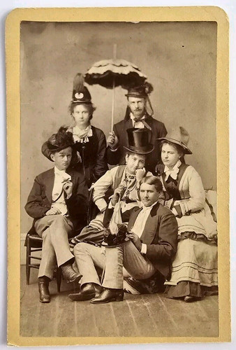 Antica foto cdv - cdv, umoristica
