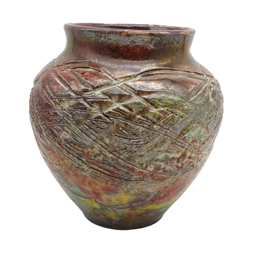 Vaso ceramica raku - vaso,