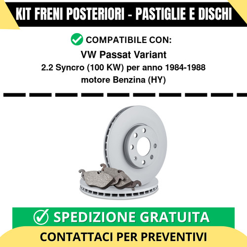 Kit freni posteriori - kit, vw
