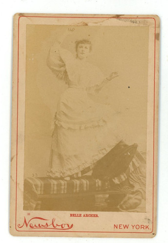 Vintage newsboy cabinet card - newsboy,