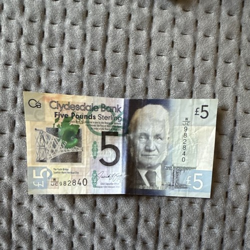 Clydesdale bank banconota 5 - clydesdale,