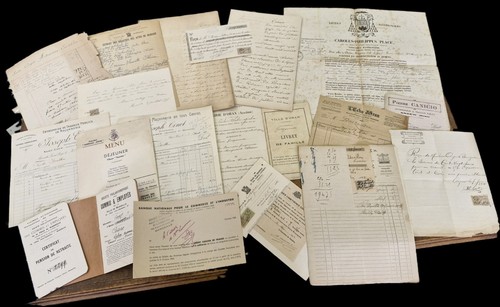 Lotto documenti antichi - di,