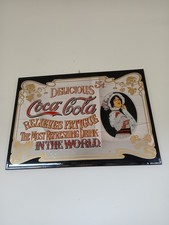 Cocacola Specchio Pubblicitario  Vintage Mis70×50