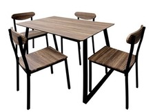 SET TAVOLO CON 4 SEDIE METALLO