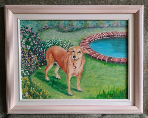 Cane originale arte dipinto - arte,
