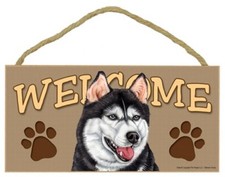 Insegna di benvenuto HUSKY con