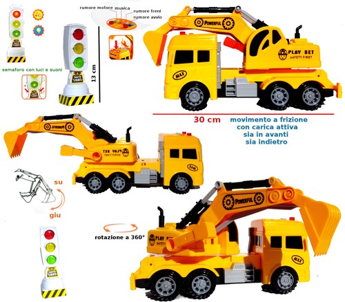 Camion escavatore ruspa - escavatore,