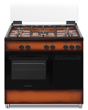 CUCINA 90x60 MARRONE PORTABOMBOLA FORNO GAS+GRILL 5 F. A SCHAUB LORENZ  SS590GEB