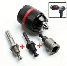 MANDRINO AUTOBLOCCANTE 1/2 - 13 mm + 3 ADATTATORI- SDS PLUS - ESAGON. 1/4 - 1/2"