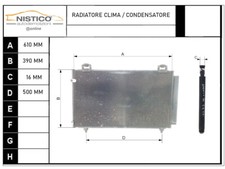RADIATORE CLIMA / CONDENSATORE CODICE 8845002240 Toyota Corolla 2004-2007