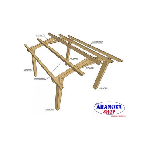 Gazebo luve legno - luve, in
