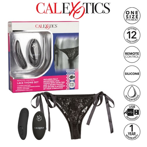 Calexotics lace thong set - lace,