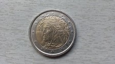 moneta 2 euro italia dante