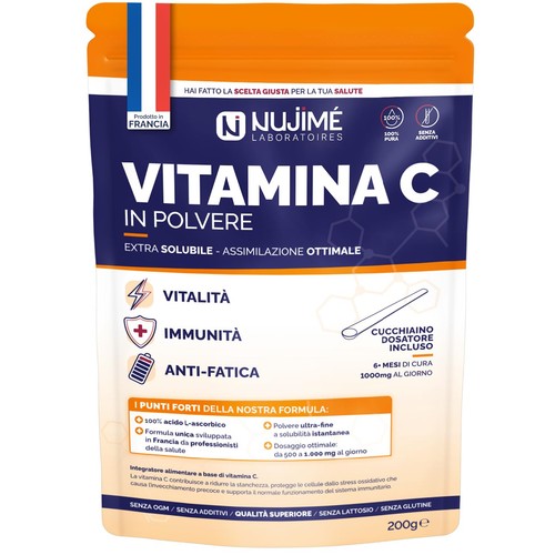 Vitamina 200g polvere pura - c,