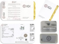 Diamante taglio brillante 0,51 ct incisione laser CERTIFICATO IGI