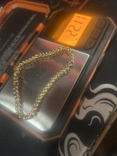 Bracciale tennis in oro 14 kt adatto a polso da 8 pollici