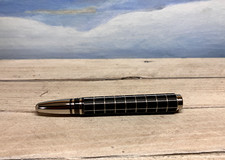 MONTBLANC StarWalker palla a rullo/penna stilografica in gomma e metallo solo canna, NOS!