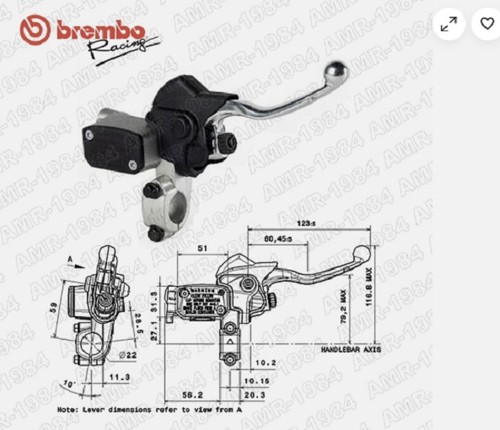 Pompa freno brembo anteriore - freno,