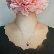 1.80Ct Round Blue Diamond Deer