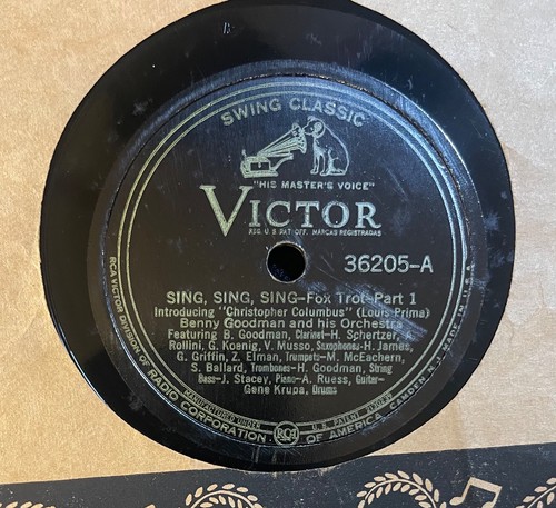 78rpm benny goodman - benny, sing