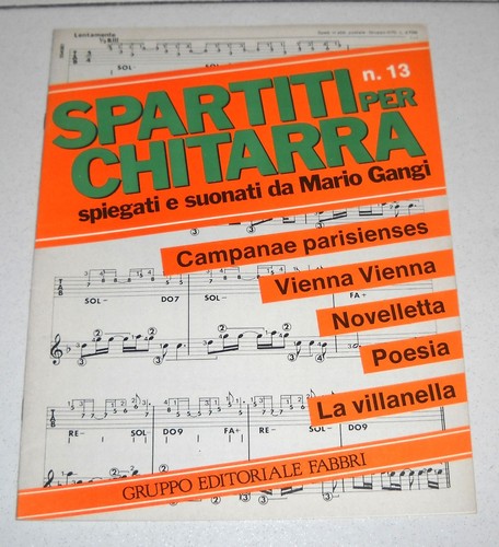 Spartiti per chitarra 13 - chitarra,