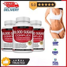 1~3x Capsule Complesso di Zucchero nel Sangue-Controlla Livelli di Glicemia, Gestione del Peso