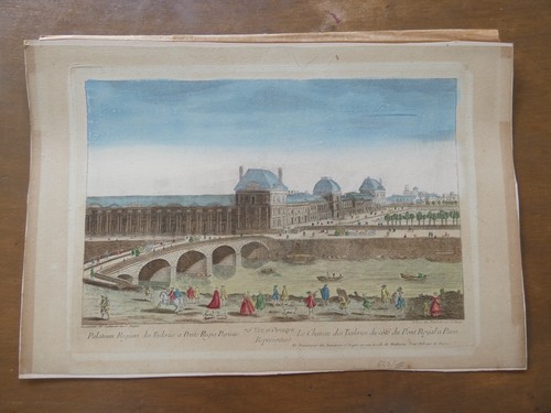 Gravure ancienne xviiie vue - ancienne,