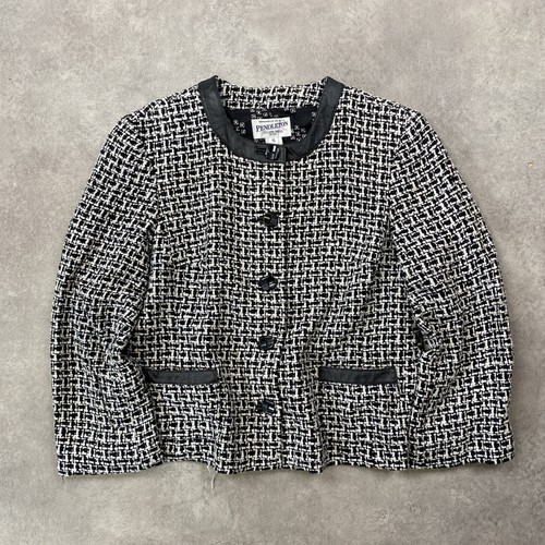 Pendleton tweed jacket blazer - tweed,