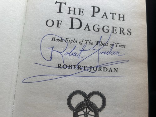 Signed robert jordan - signed, the