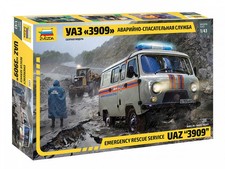 1:43 Zvezda Uaz 3909 Emergency