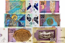 MACEDONIA - Lotto 3 banconote 10/50/100 dinar carta/polymer FDS - UNC