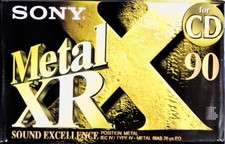 SONY METAL XR 90 TYPE IV 1997 Cassette Audio/Blank Tape Metal Vintage IEC IV