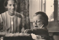 B3 - Foto Photo Fotografia Anni 50 - Bambino Compleanno Torta