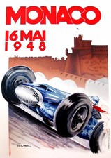 Monaco 1948 Poster Stampa Wall