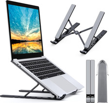 Supporto PC Portatile, 5-Levels Altezza Regolabile Supporto Laptop, Alluminio Ve