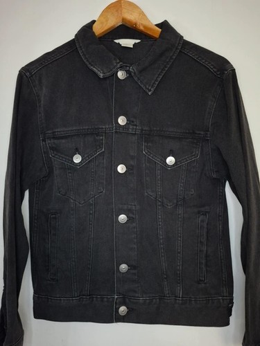 Giacca camionista denim nero