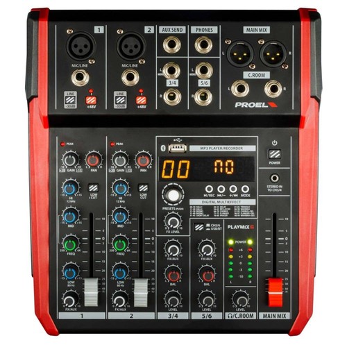 Proel playmix6 mixer canali - playmix6,