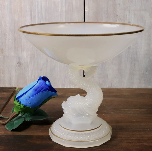Coupe sur pied ancien verre - sur,